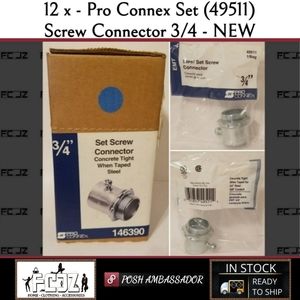 12 x - Pro Connex Set (49511) Screw Connector 3/4 - NEW